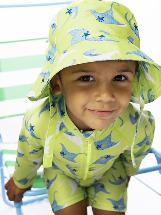 Zoocchini Kids' Hat Fabric Sunscreen Green