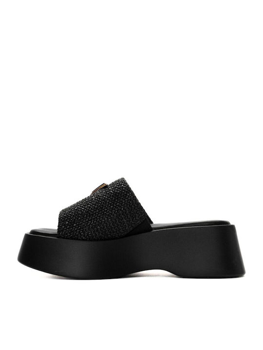 Γυναικεία Σανδάλια Flatforms Μαύρα
