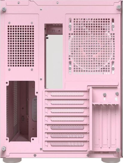 Cougar FV150 RGB Gaming Midi Tower Κουτί Υπολογιστή με Πλαϊνό Παράθυρο Ροζ