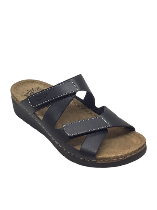 Sandale Casual Damă Anatomici De Piele Negre