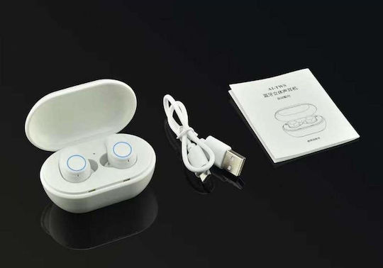 In-Ear Bluetooth-Freisprecheinrichtung Kopfhörer mit Schweißresistenz und Ladeetui Weiß
