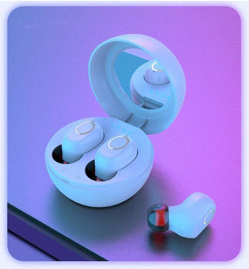 LB-10 In-ear Bluetooth Handsfree Căști cu Rezistență la Transpirație și Carcasă de Încărcare Alb