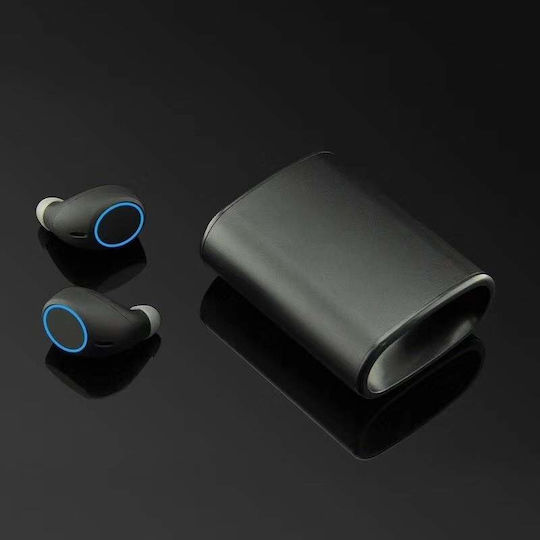 CA18 In-ear Bluetooth Handsfree Earphones with Charging Case Black