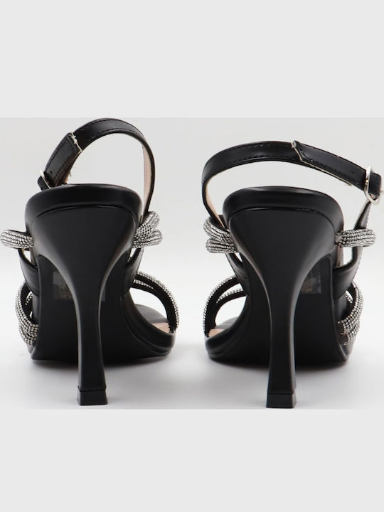 Sandals with Strass Black