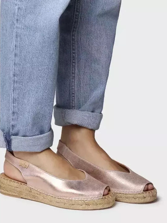 Platforme dama în Tip Espadrile Roz