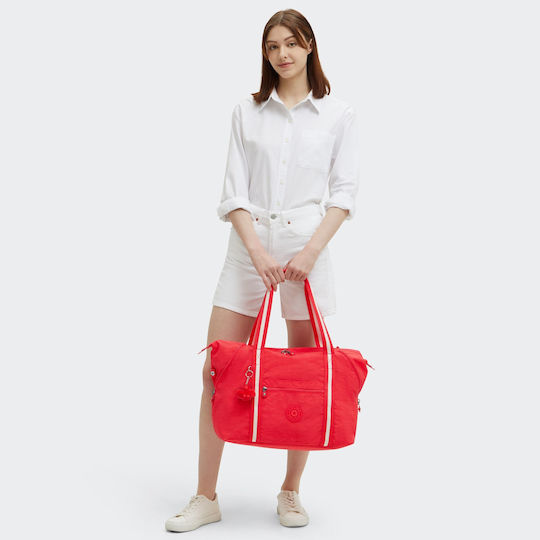 Kipling 58cm Σακ Βουαγιάζ Κόκκινο Υφασμάτινο 20x32εκ.