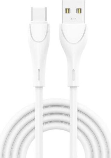 iNOS Regular USB 2.0 Cablu USB-C bărbătesc - USB-A 15W Alb 1m