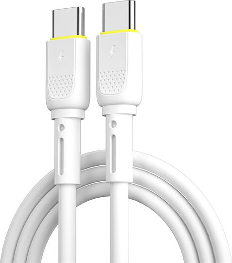 Wiwu USB 2.0 Kabel USB-C männlich USB-C 60W Weiß 1m Wi-C034