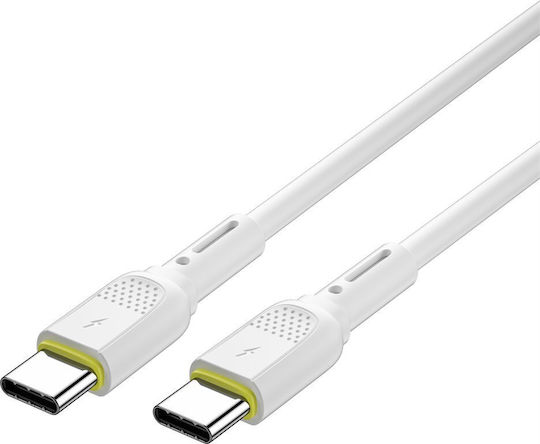 Wiwu USB 2.0 Kabel USB-C männlich USB-C 60W Weiß 1m Wi-C034