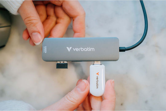 Verbatim 64GB USB 2.0 Stick με σύνδεση USB-C Λευκό