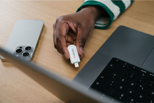 Verbatim 64GB USB 2.0 Stick με σύνδεση USB-C Λευκό