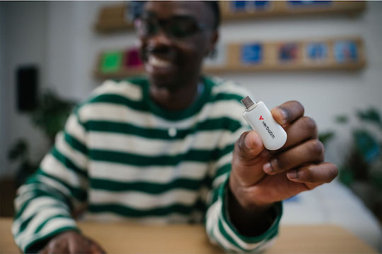 Verbatim 64GB USB 2.0 Stick με σύνδεση USB-C Λευκό