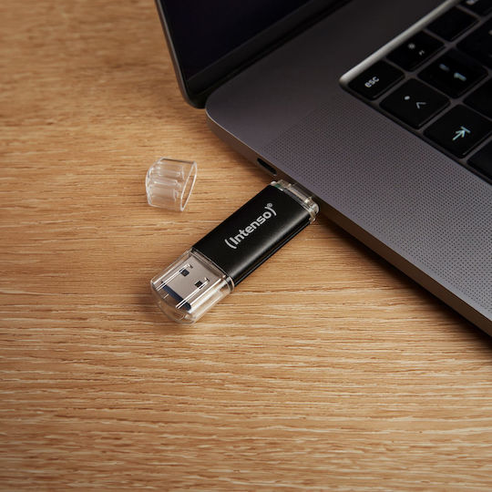 Intenso Twist Line 512GB USB 3.2 Stick με σύνδεση USB-C & USB-A Μαύρο