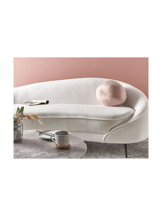 Beliani Μαξιλάρι Καναπέ από Βελούδο Pink 30x30εκ.