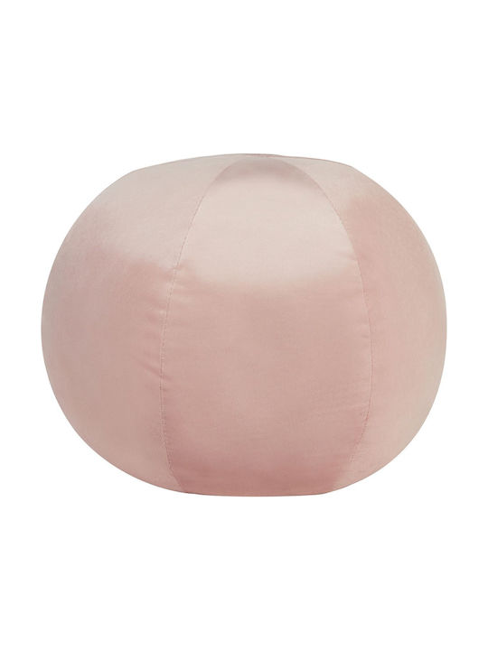 Beliani Μαξιλάρι Καναπέ από Βελούδο Pink 30x30εκ.