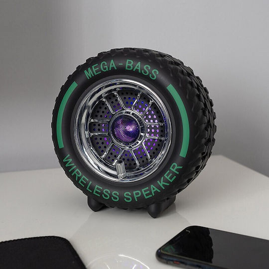 RED5 Tyre Ηχείο Bluetooth 15W Μαύρο