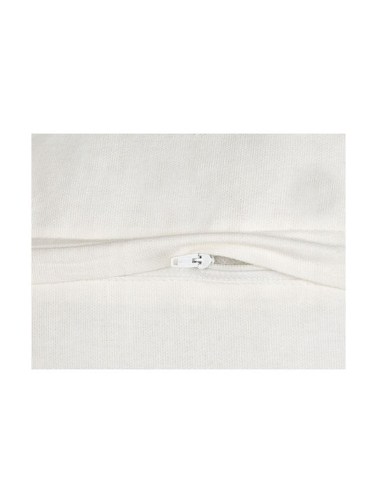 Beliani Μαξιλάρι Καναπέ Velleia από 100% Βαμβάκι White 35x50εκ.