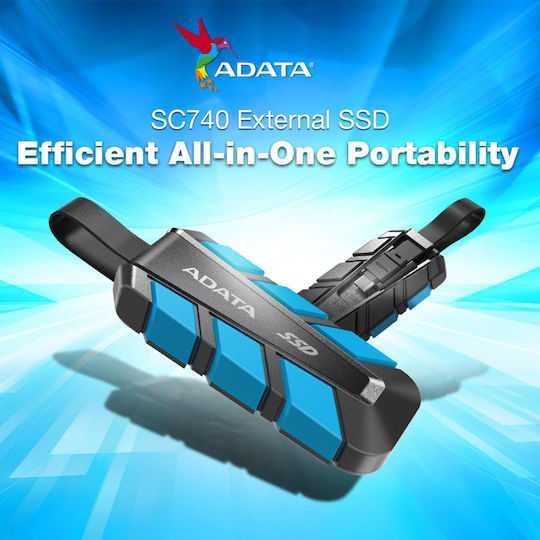 SC740 USB-C 3.2 Εξωτερικός SSD 1TB 1.8" Μπλε