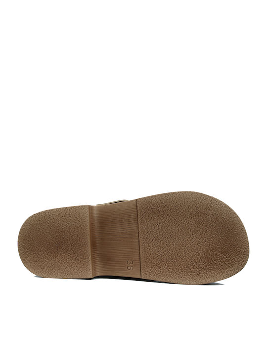 Women's Flat Sandals Anatomic in Beige Color