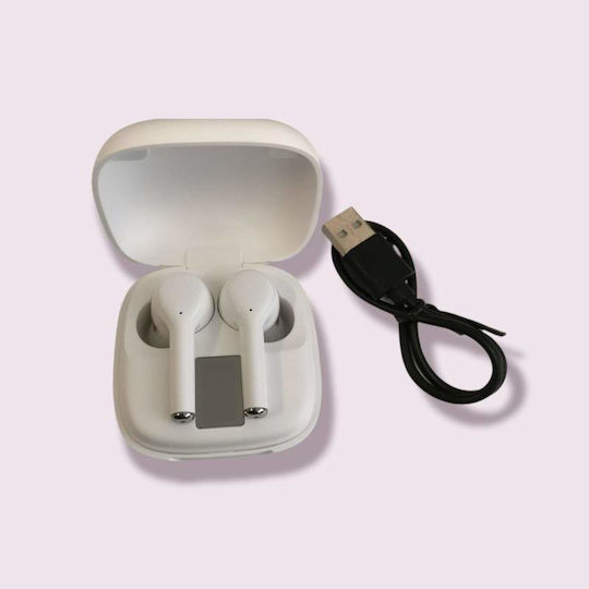 In-Ear Bluetooth-Freisprecheinrichtung Kopfhörer mit Ladeetui Weiß