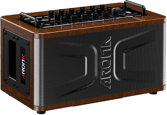 Aroma AG-60A Combo Amplificator Instrumente Acustice 2 x 5" 60W Negru