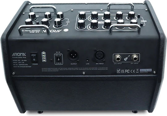 Aroma AG80A Combo Ενισχυτής Ακουστικών Οργάνων 80W Μαύρος