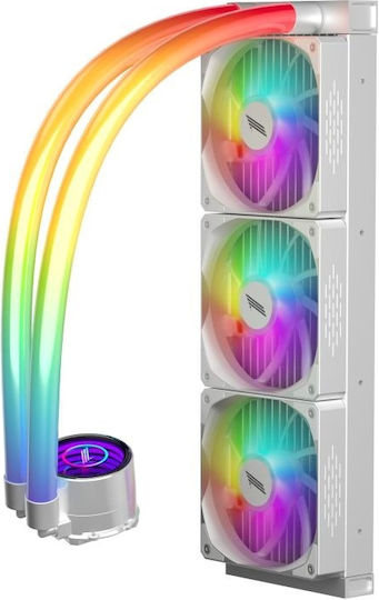 1STPLAYER Mothra MT360 Water Cooling AIO CPU With 2 120mm Fans And ARGB Lighting White