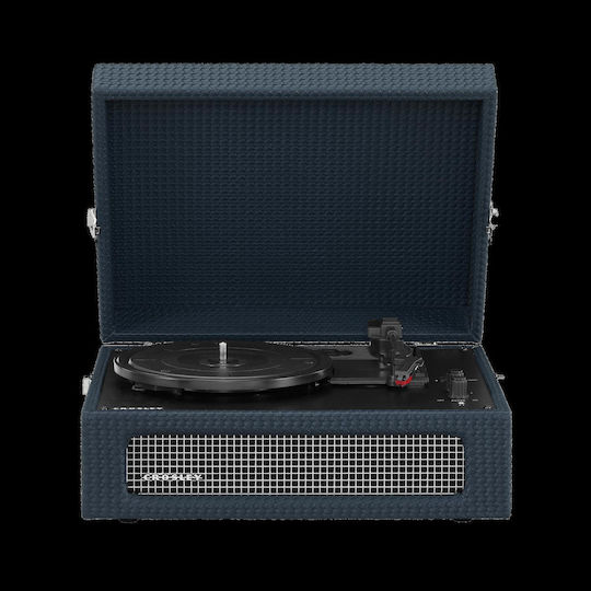 Crosley Voyager CR8017B-NY4 Βαλιτσάκι Πικάπ με Προενίσχυση και Ενσωματωμένα Ηχεία Navy