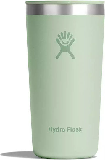 Hydro Flask Tumbler Glass Thermos Stainless Steel 355ml Aloe With Straw