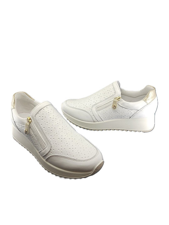 Women's Slip-On Leather White