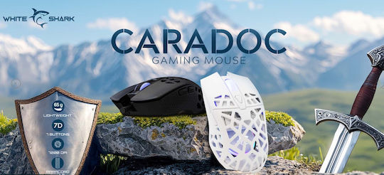 White Shark Caradoc GM-5018 RGB Геймърска Мишка 7200 DPI Черен