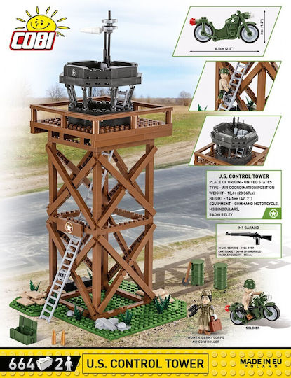Cobi Blocuri U.s. Control Tower 664buc