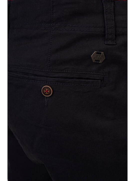 Men's Trousers Chinos Elastic Navy Blue