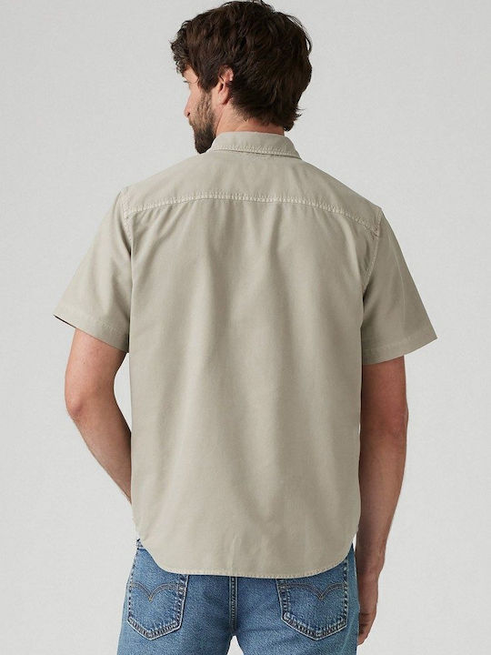 Authentic Short-sleeved Cotton Shirt Neutrals