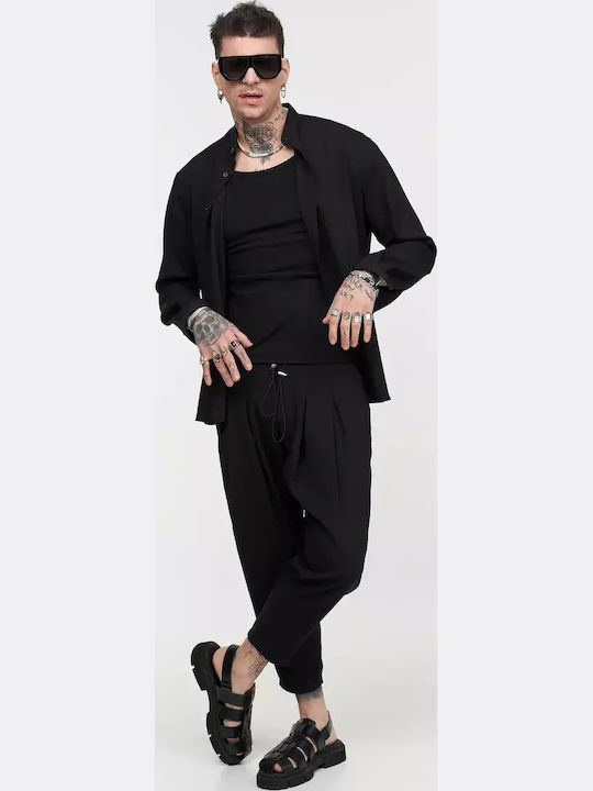Μακρυμάνικo Overshirt Black