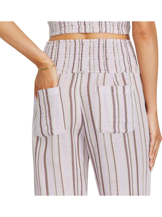 New Waves 2 Women's Fabric Trousers with Elastic