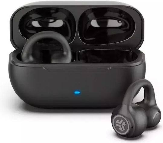 Jlab Flex Open Ear Bluetooth Handsfree Earphones with Sweat Resistance and Charging Case Black