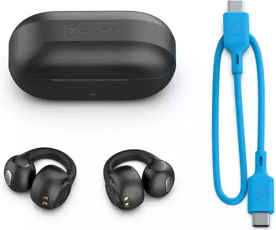 Jlab Flex Open Ear Bluetooth Handsfree Earphones with Sweat Resistance and Charging Case Black