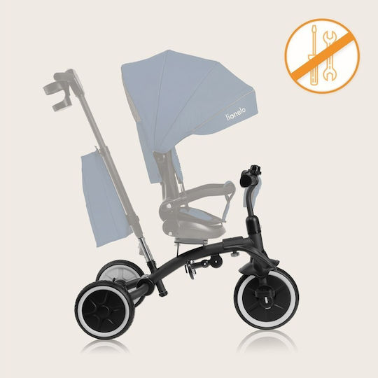 Lionelo Tris Wandelbar mit Elterngriff 3-in-1 für 9 Monate Grau