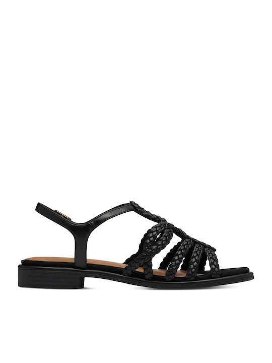 Women's Flat Sandals Anatomic in Black Color