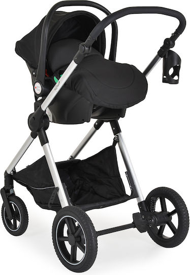 Moni Alina Verstellbar 3 in 1 Baby Kinderwagen Geeignet für Neugeborene Black Onyx