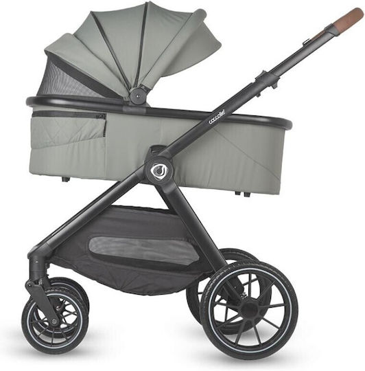 Coccolle Aspen Adjustable 2 in 1 Baby Stroller Suitable for Newborn Moss Green