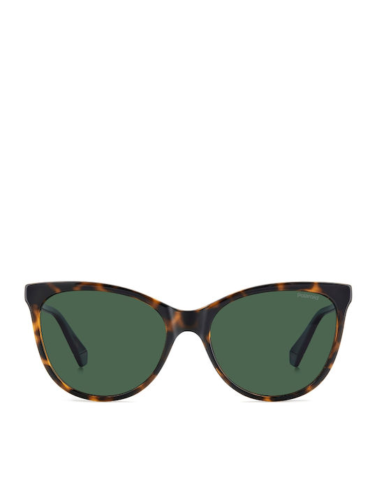 Polaroid Women's Sunglasses with Brown Tartaruga Plastic Frame and Gray Polarized Lens PLD4179/S 086/UC