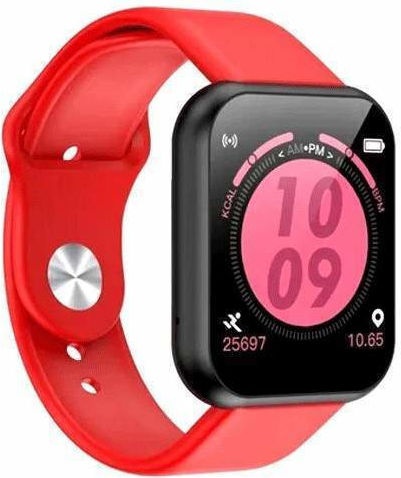 Series 7 Smartwatch με Παλμογράφο (Κόκκινο)