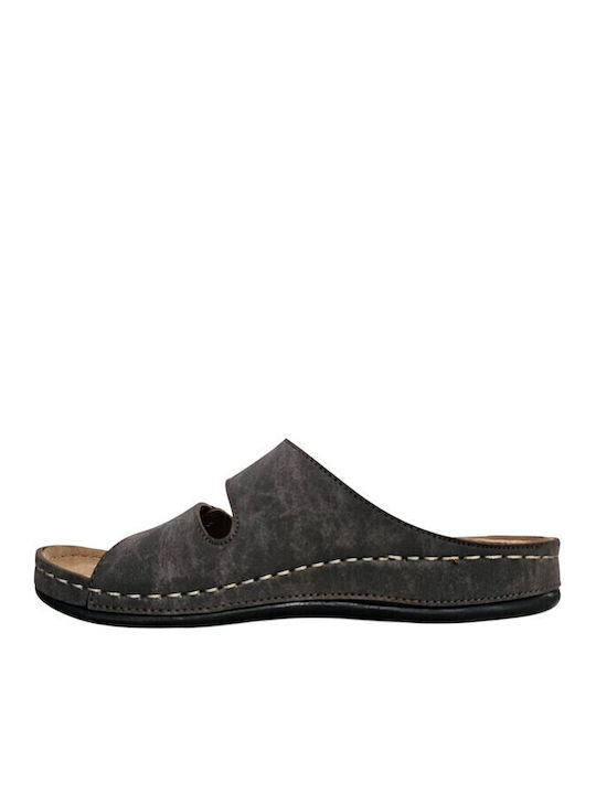 Leder Herrensandalen in Braun Farbe