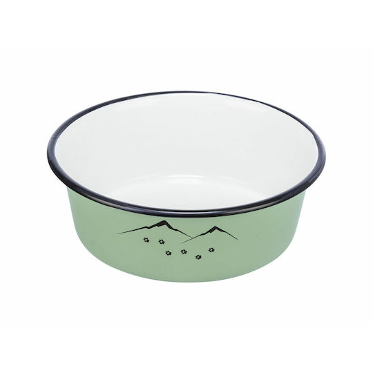 Trixie Ready For Adventure Edelstahl Schalen Futter & Wasser für Hund & Katze 300ml 11cm in Grün Farbe