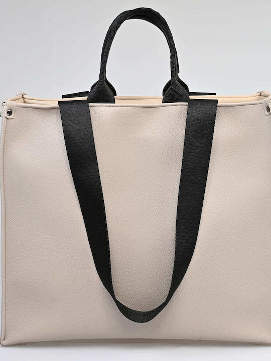 Tiffany Large Adora Γυναικεία Τσάντα Ώμου Taupe