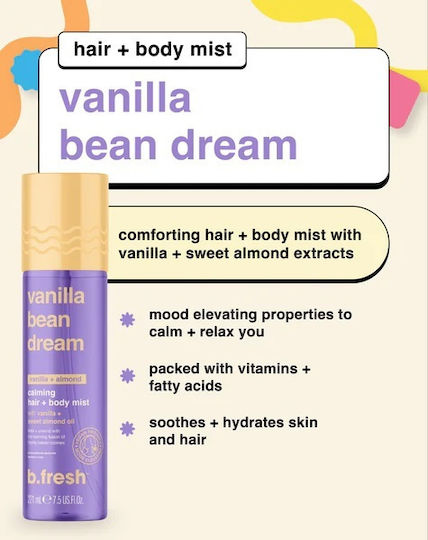 Vanilla Bean Dream Mist Μαλλιών Σώματος 221ml Bfresh