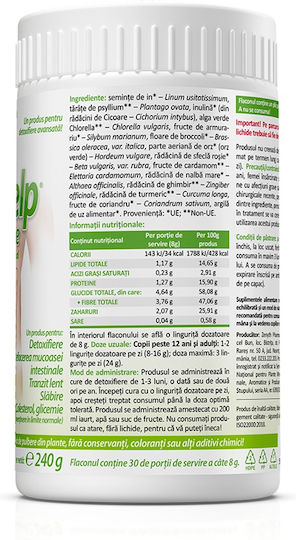 Zenyth Colon Help Detox Forte Supliment Alimentar Special 240gr