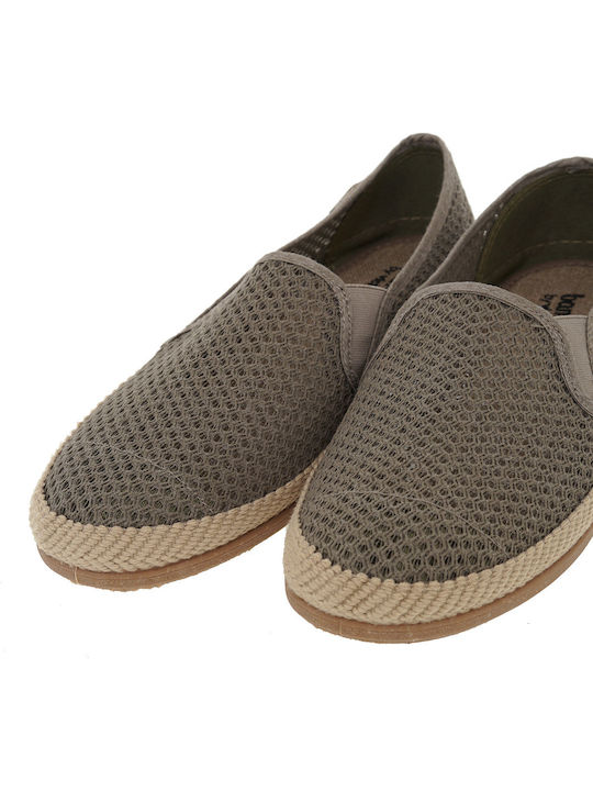 Fabric Men's Espadrilles in Brown Color
